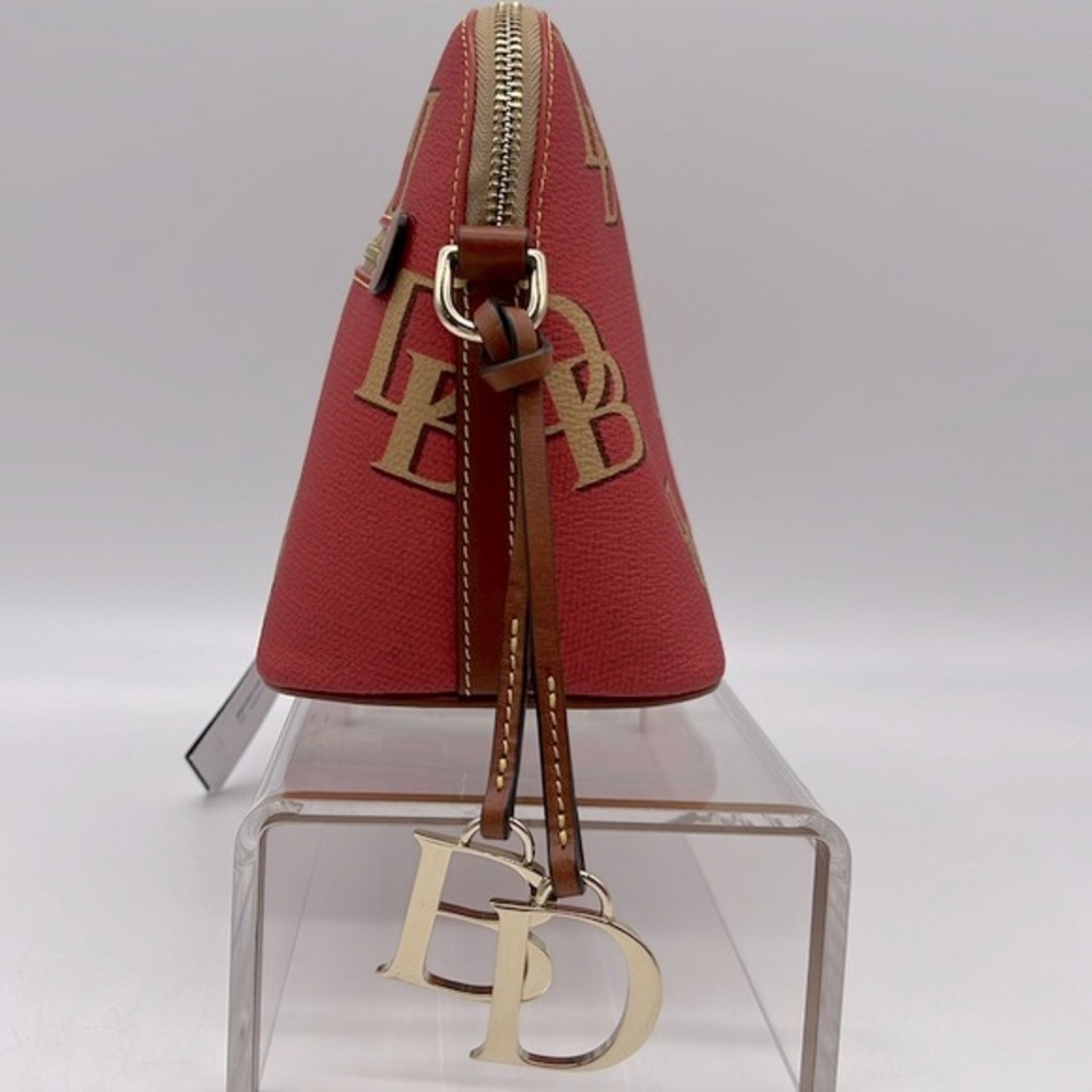 Dooney & Bourke Monogram Domed Crossbody Red - Picture 4 of 15